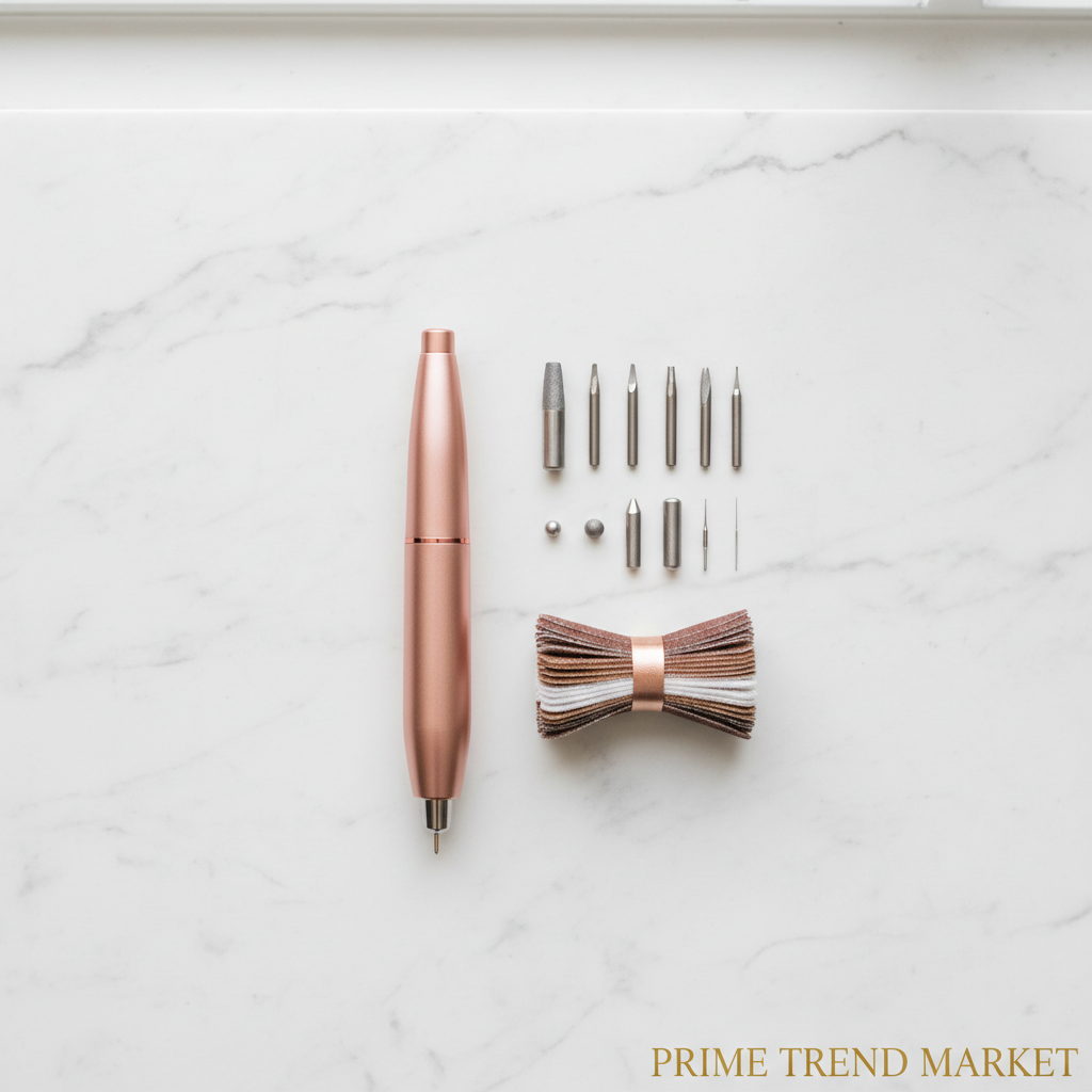 Professional Electric Nail Drill Kit – Portable Rose Gold Manicure Set — Prime Trend Market