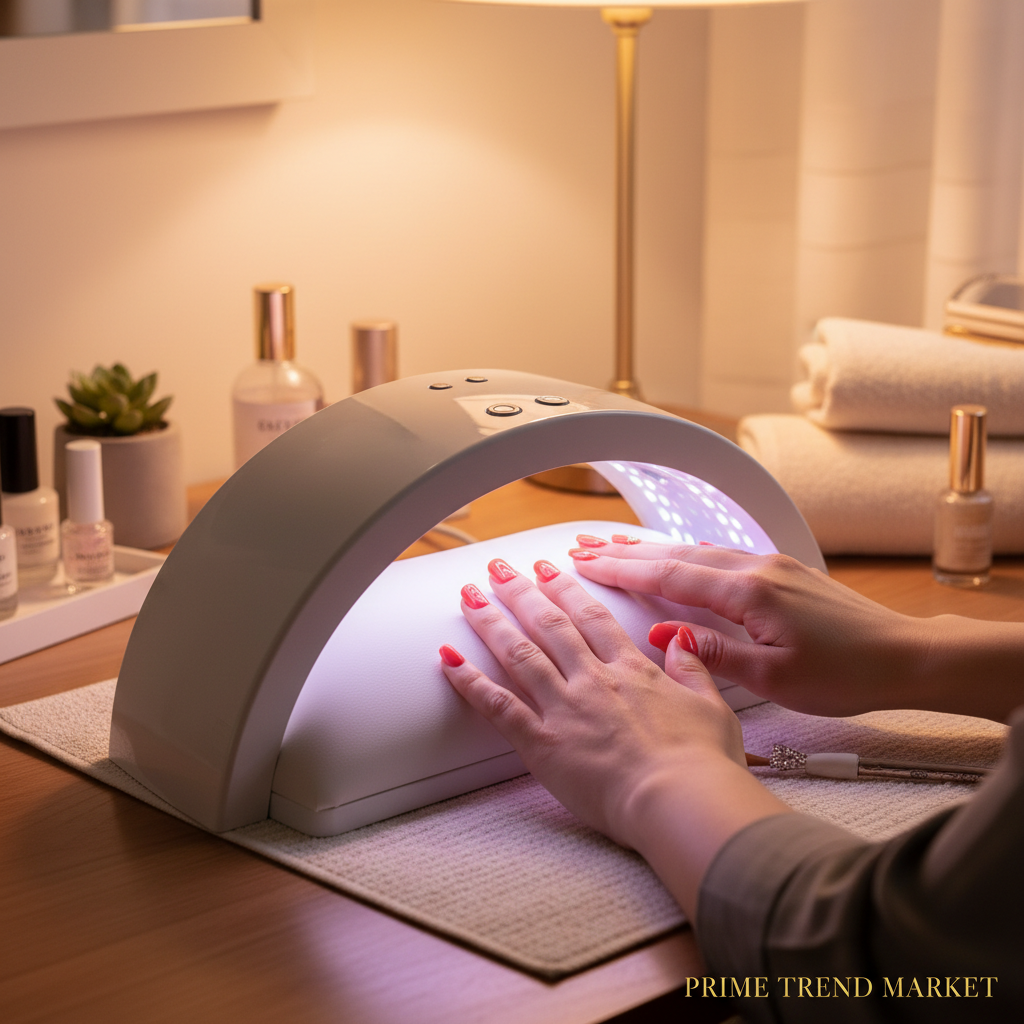 Professional UV LED Nail Lamp – Large Curing Light with Arm Rest | 72 LEDs, 4 Timer Settings — Prime Trend Market