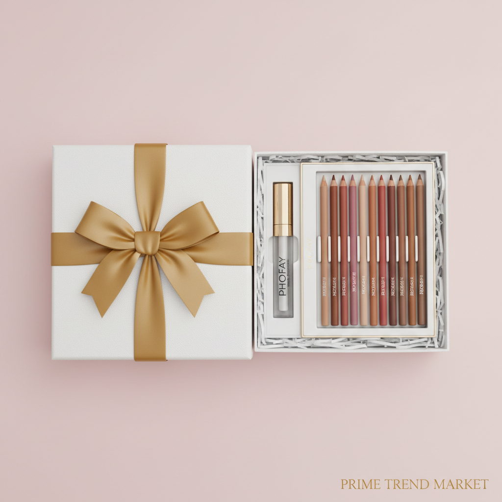 PHOFAY Brow Duo — Tinted Brow Gel + Nude Lipliner Kit — Prime Trend Market