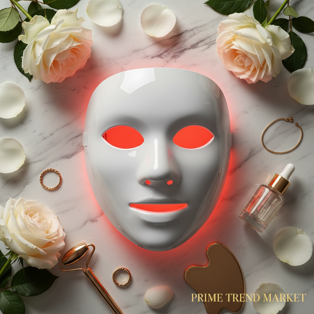 LED Red Light Therapy Face Mask — 3-Mode 336 LED Chips | Anti-Aging, Acne & Skin Rejuvenation — Prime Trend Market