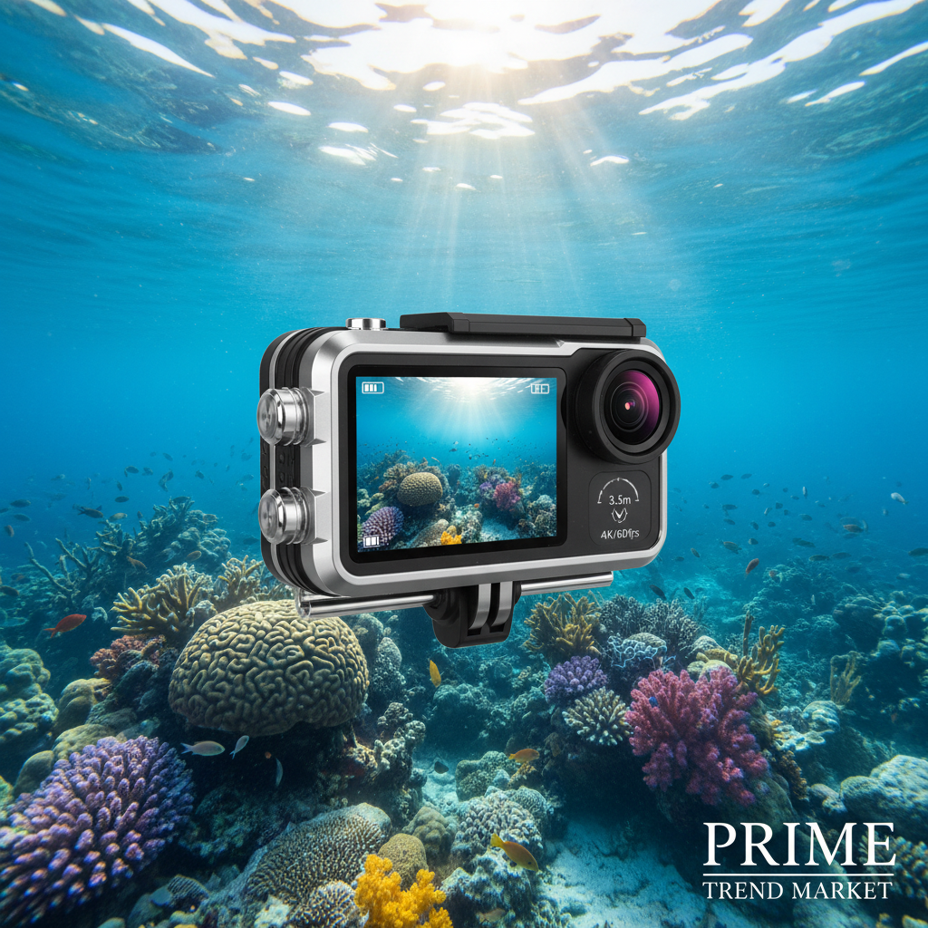 Waterproof 4K Action Camera — 30M Waterproof, Anti-Shake & Wide Angle for Adventure Creators — Prime Trend Market