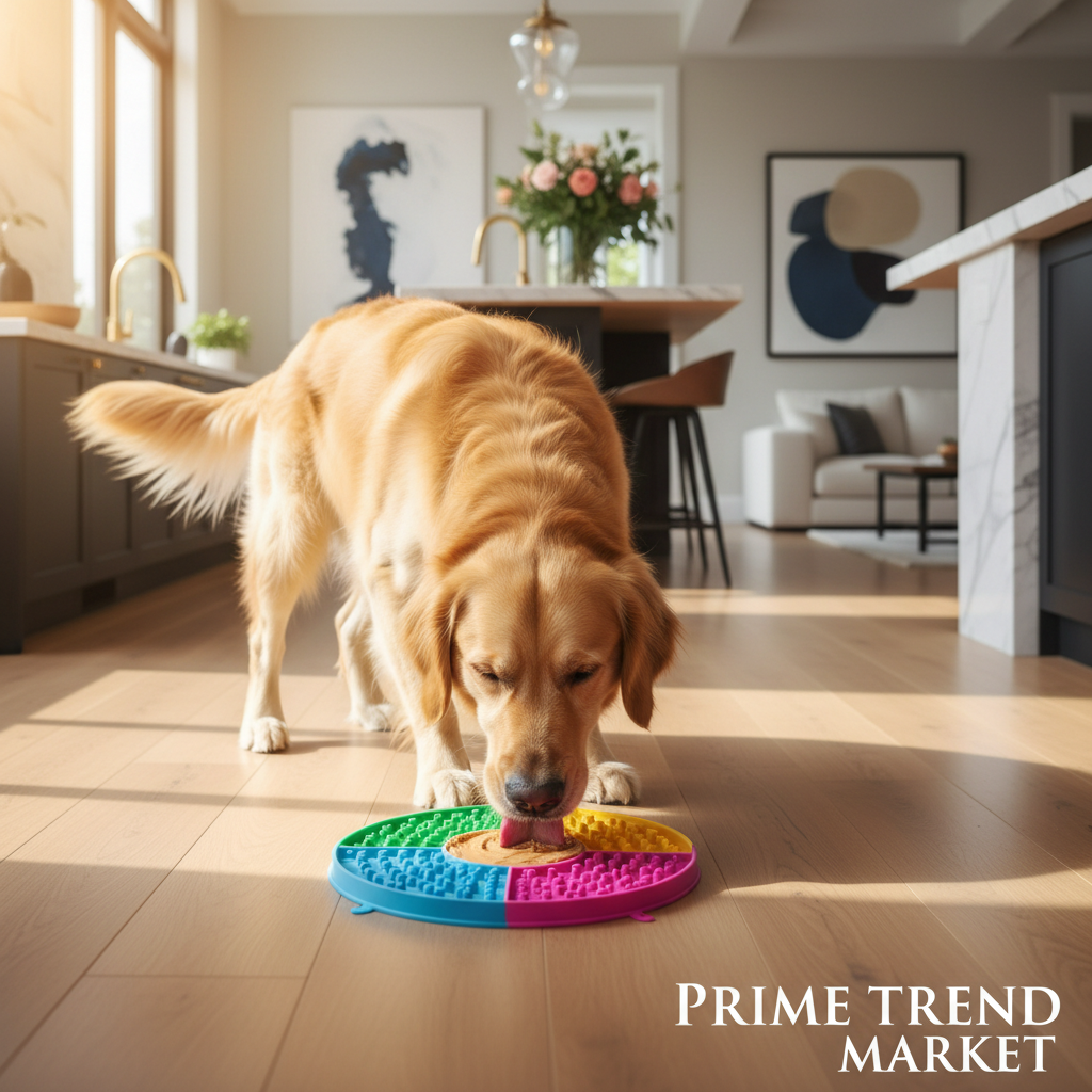 Premium Pet Lick Mat — Slow Feeder with Strong Suction Cup for Dogs & Cats — Prime Trend Market