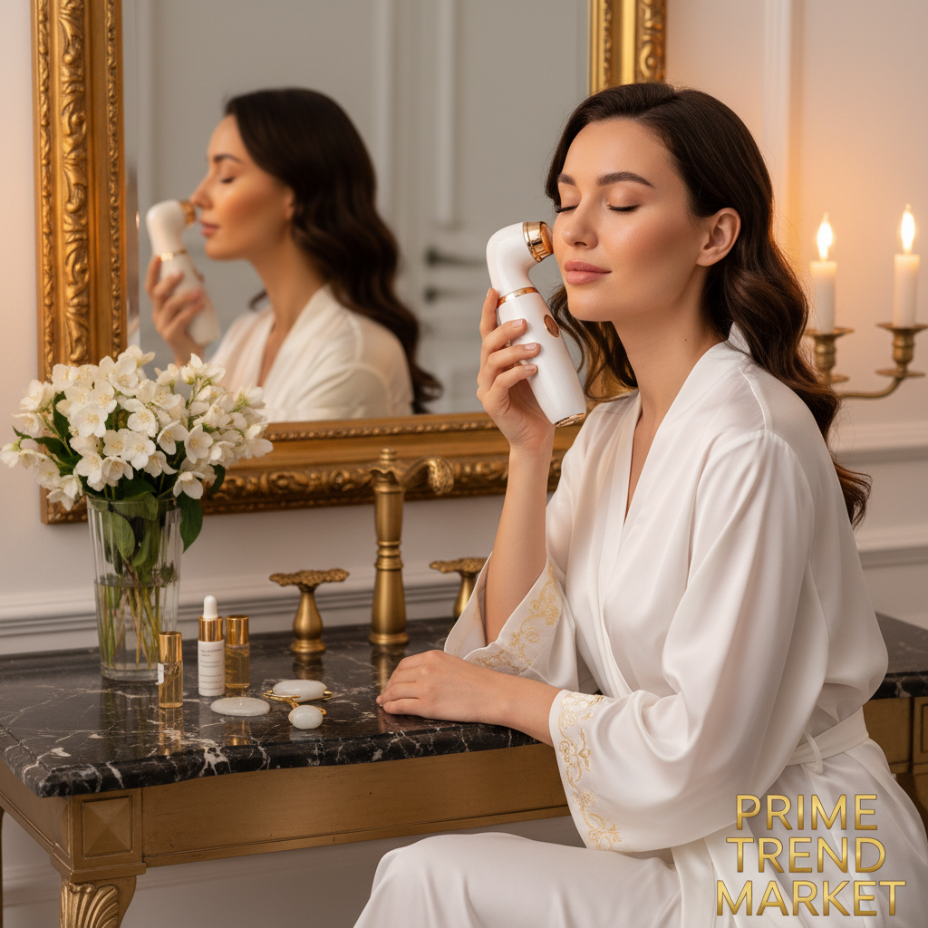 Luxury 6-in-1 EMS Skin Rejuvenation Beauty Device — Color Light Therapy, Lifting, Cleansing & Massage — Eliza & Tuan
