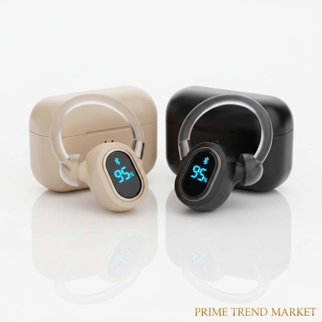 Wireless Sports Earphones | AI Translation + E-Sports Mode | Noise Reduction | 8H Battery | Beige & Black — Prime Trend Market
