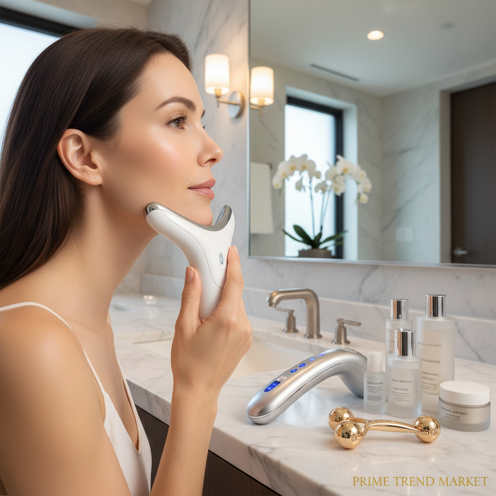 Face + Neck Sculpting Bundle — V-Face Sculpting Device + Neck Lifting Instrument + 3D Roller — Prime Trend Market