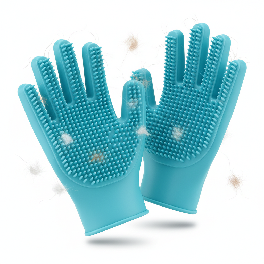 Double-Sided Pet Grooming Gloves — Cats & Dogs — Prime Trend Market
