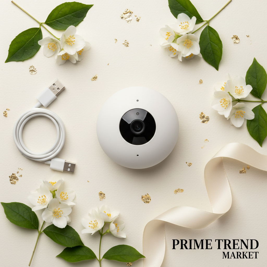 1080P Smart WiFi Surveillance Camera — Indoor Security Cam with Night Vision & Remote Viewing — Prime Trend Market