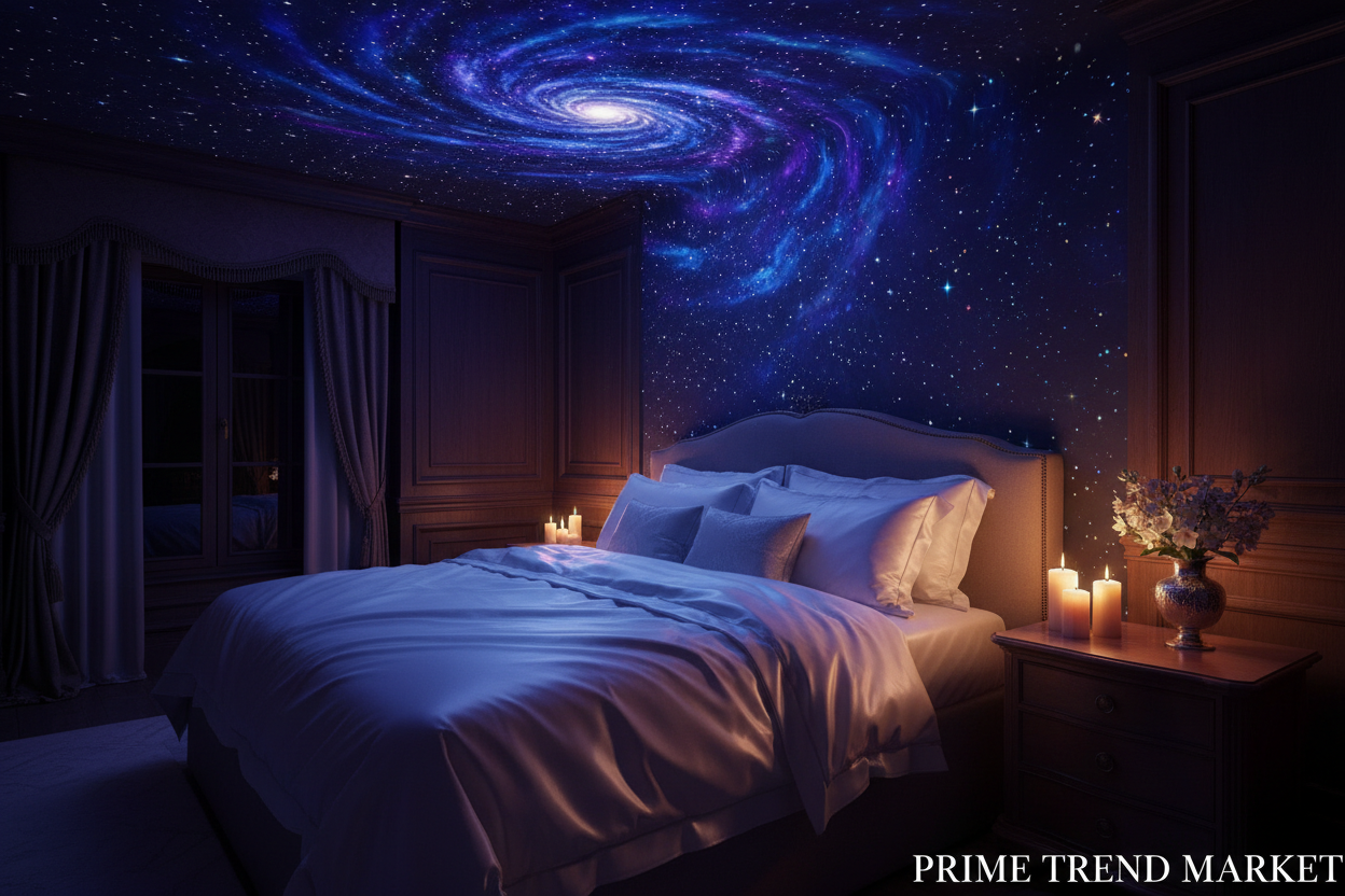 Luxury Starry Sky Projection Night Light — USB Ambient Mood Lamp for Bedroom & Nursery — Prime Trend Market