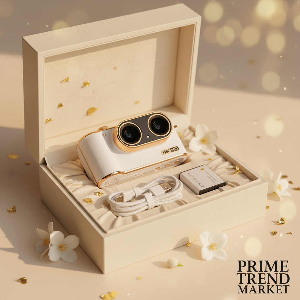 4K HD Dual Camera Vlogging Camera — Front & Rear Lens, Always In Frame — Prime Trend Market