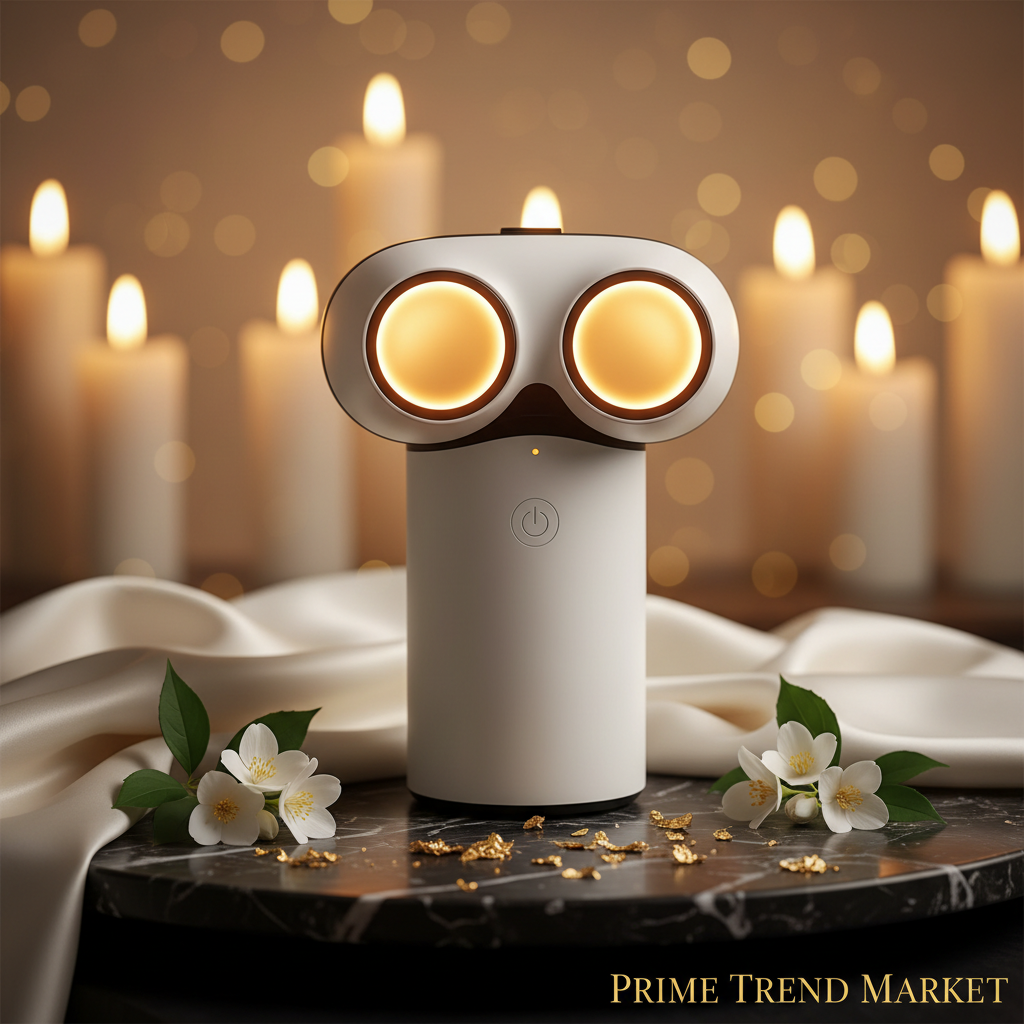 Luxury Smart Eye Massager — Hot Compress Vibration Pulse Therapy for Dark Circles, Puffiness & Eye Rejuvenation — Prime Trend Market