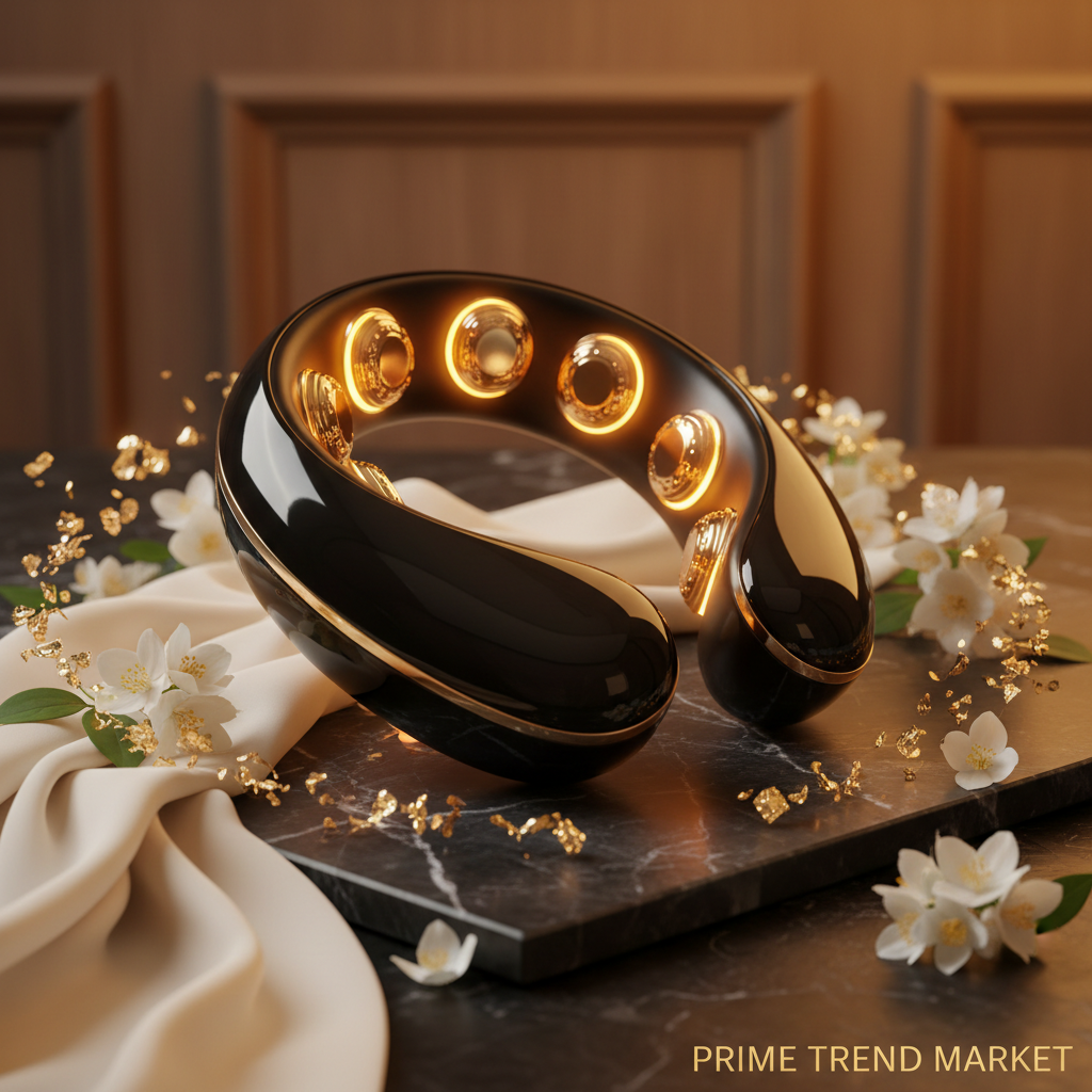 Luxury EMS Cervical Neck Massager with Heat — 8 Heads, 6 Modes, Remote Control & Voice Prompt — Prime Trend Market