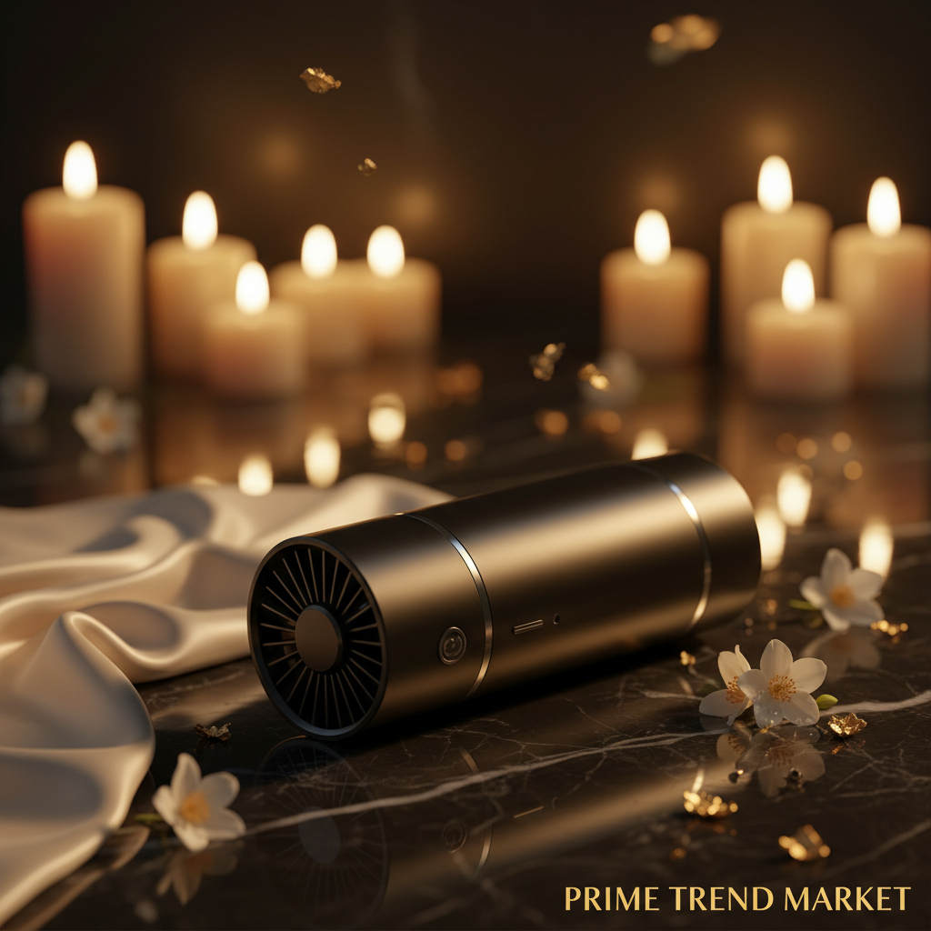 Car Air Purifier & Ozone Deodorizer — USB Rechargeable, Black & White — Prime Trend Market