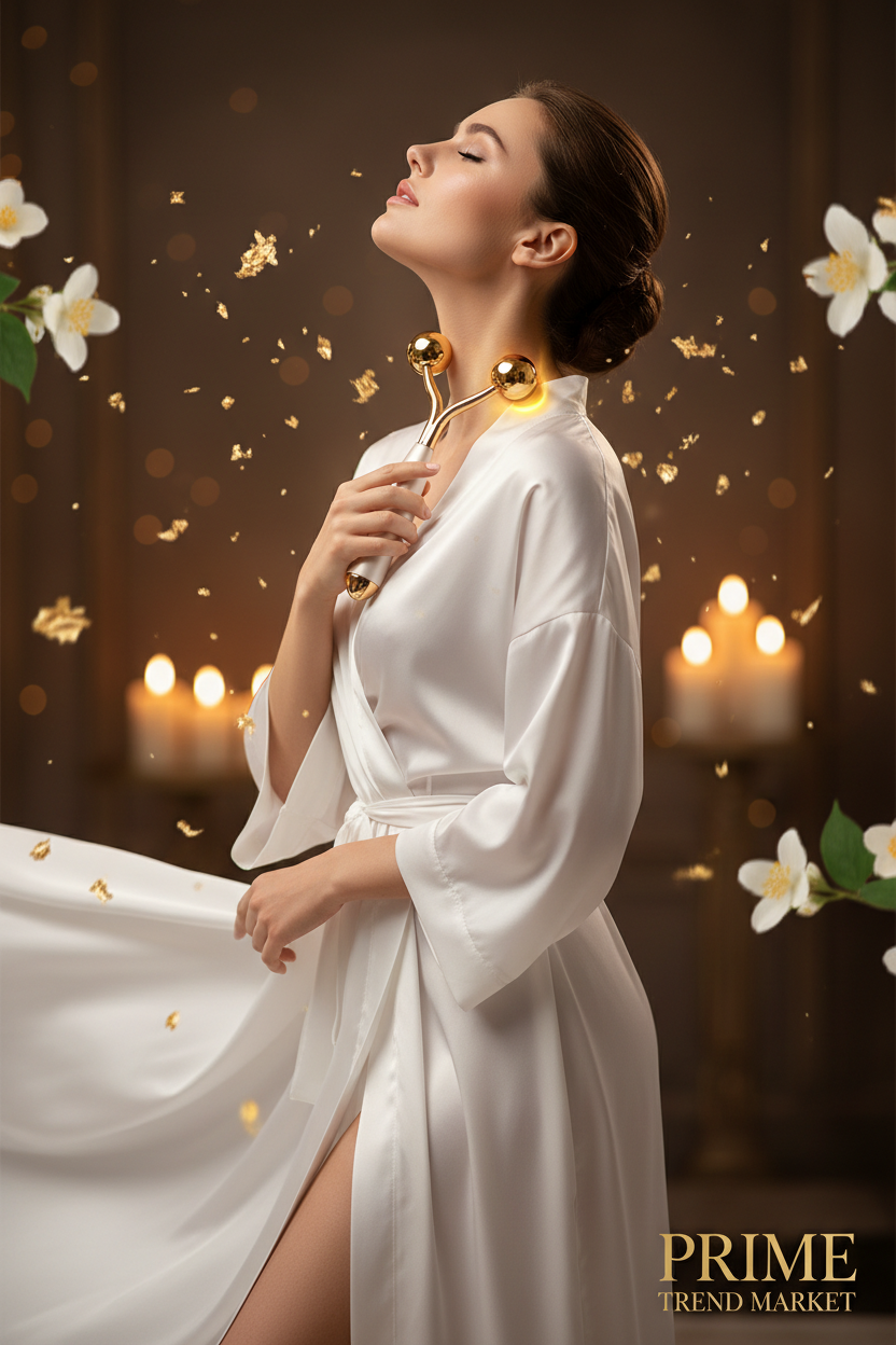 Luxury EMS Vibration Neck Beauty Massager — Skin Rejuvenation, Lifting & Firming Device — Eliza & Tuan