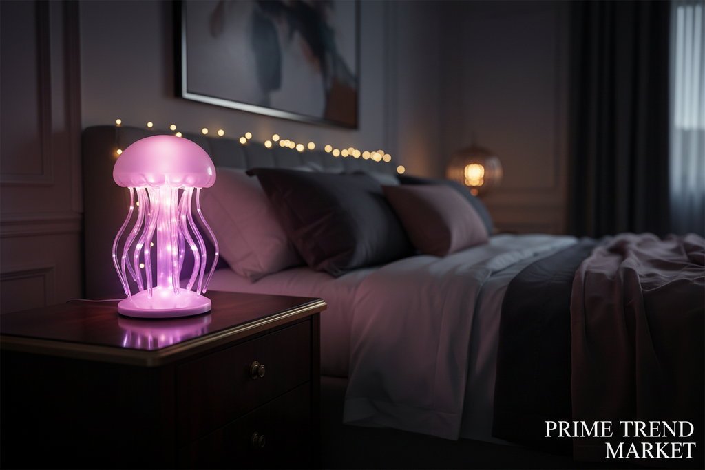 JellyGlow™ Bluetooth Speaker — Colorful Breathing LED Mood Lamp & Wireless Audio — Eliza & Tuan