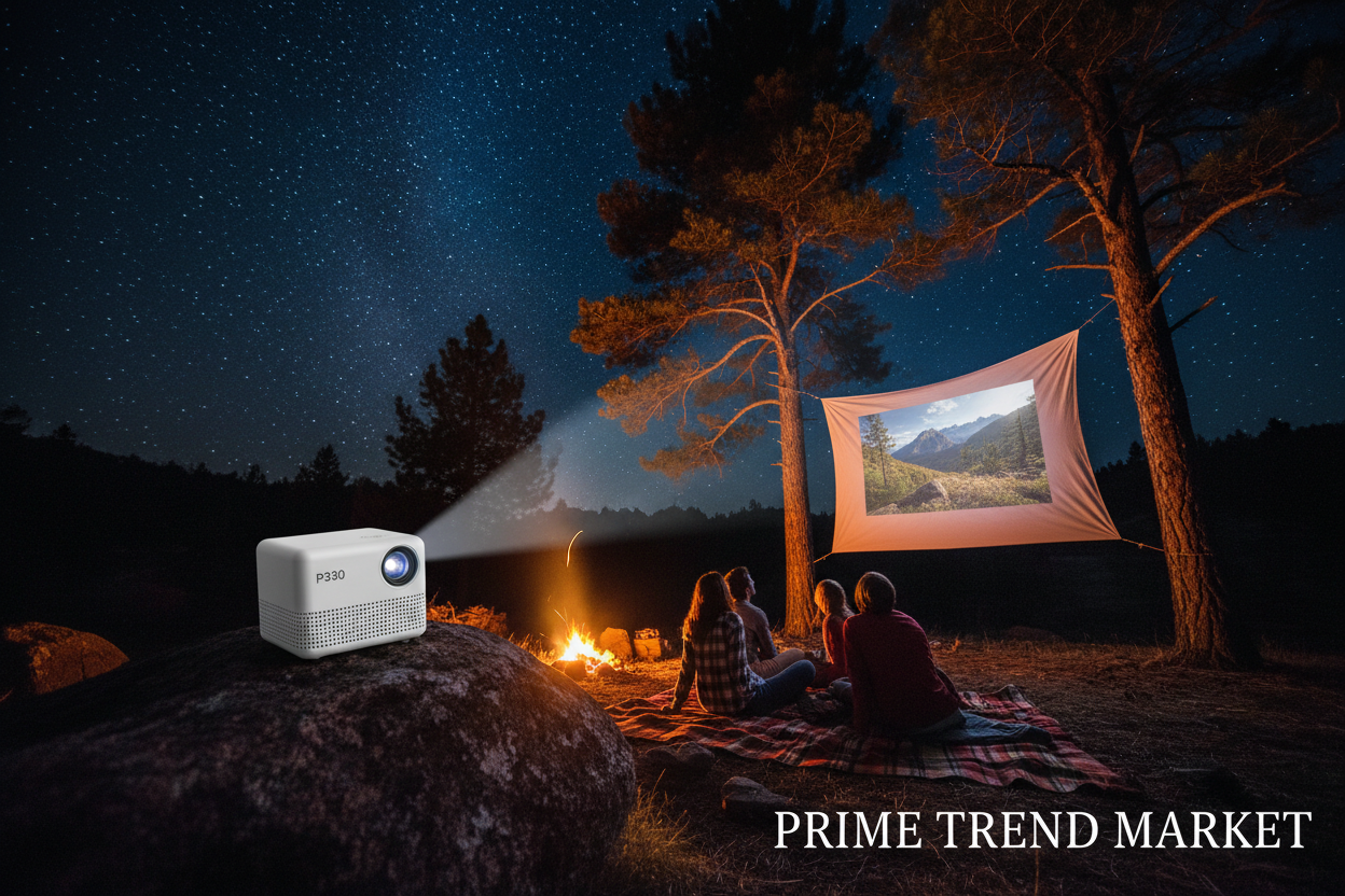 CinemaVision™ P330 Ultra-Light Mini Projector — 720P Portable Home Theater — Prime Trend Market