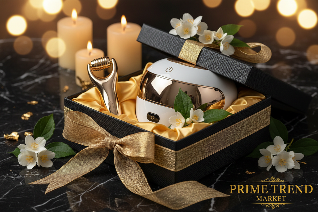 Luxury Hair Wellness Bundle | Micro Needle Scalp Roller + LED Facial Beauty Device — Hair Growth & Scalp Rejuvenation Set — Prime Trend Market