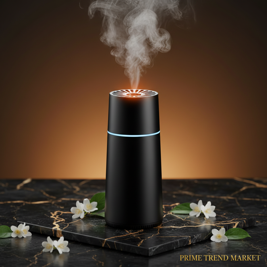 Car Air Purifier & Ozone Deodorizer — USB Rechargeable, Black & White — Prime Trend Market