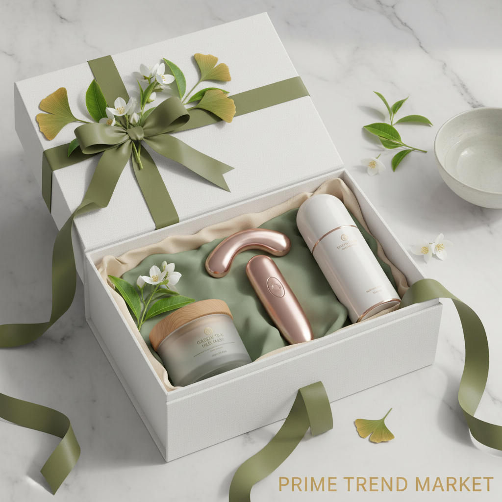 Glow & Hydrate Bundle — Green Tea Mud Mask + Eye Massager + Nano Mist Facial Sprayer — Prime Trend Market