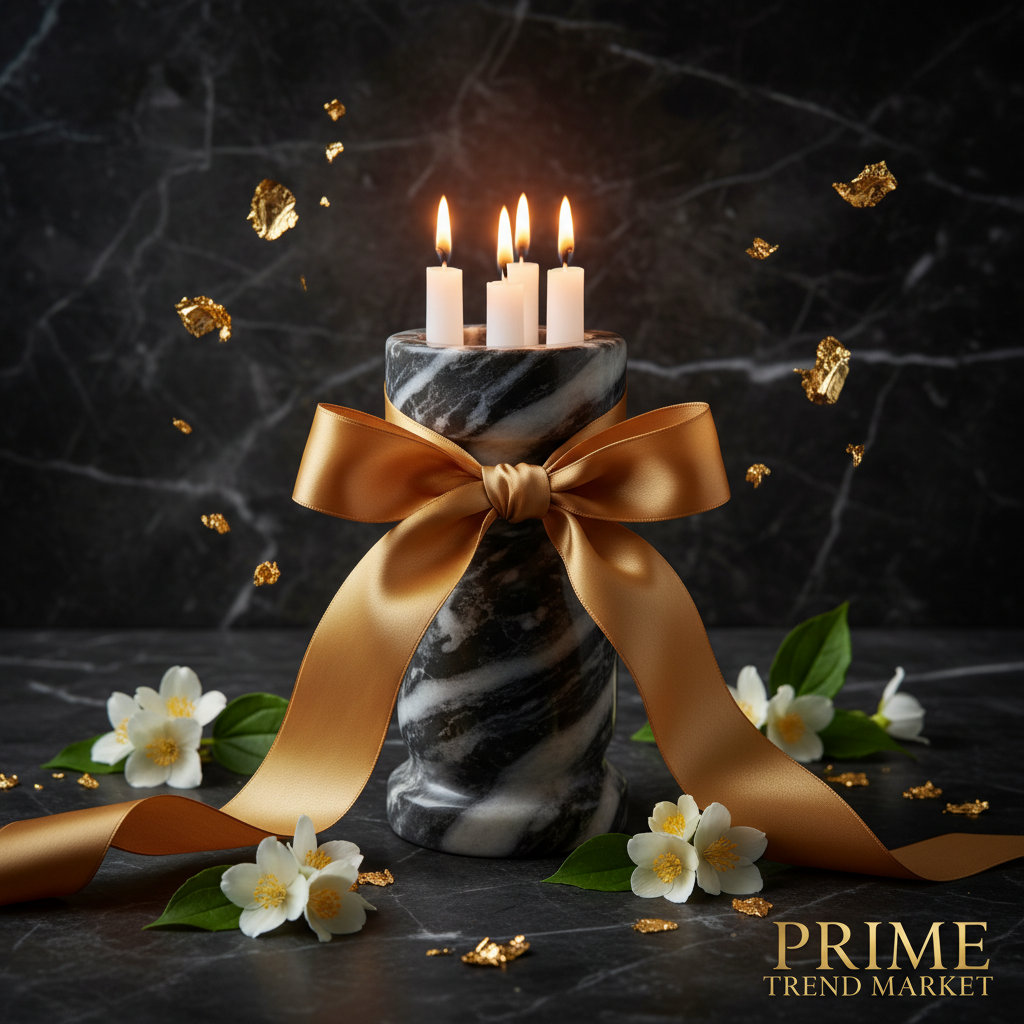 Luxury Stone Aroma Candle Holder — Minimalist Home Decor Collection — Prime Trend Market