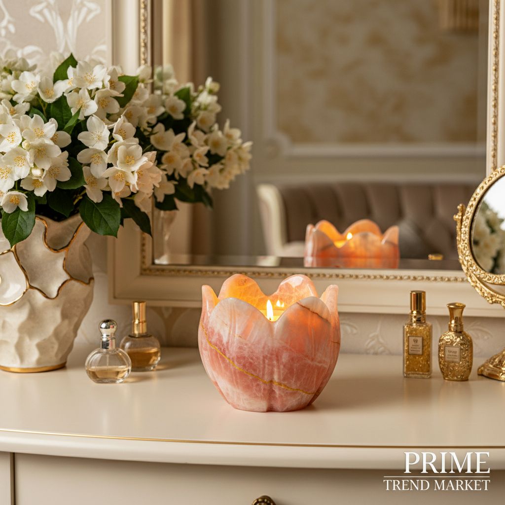 Luxury Stone Aroma Candle Holder — Minimalist Home Decor Collection — Prime Trend Market
