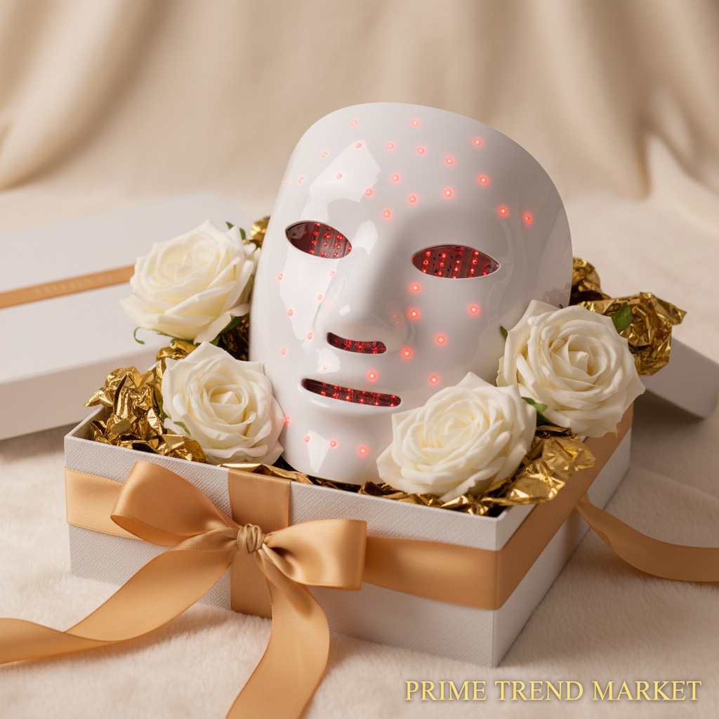 LED Red Light Therapy Face Mask — 3-Mode 336 LED Chips | Anti-Aging, Acne & Skin Rejuvenation — Prime Trend Market