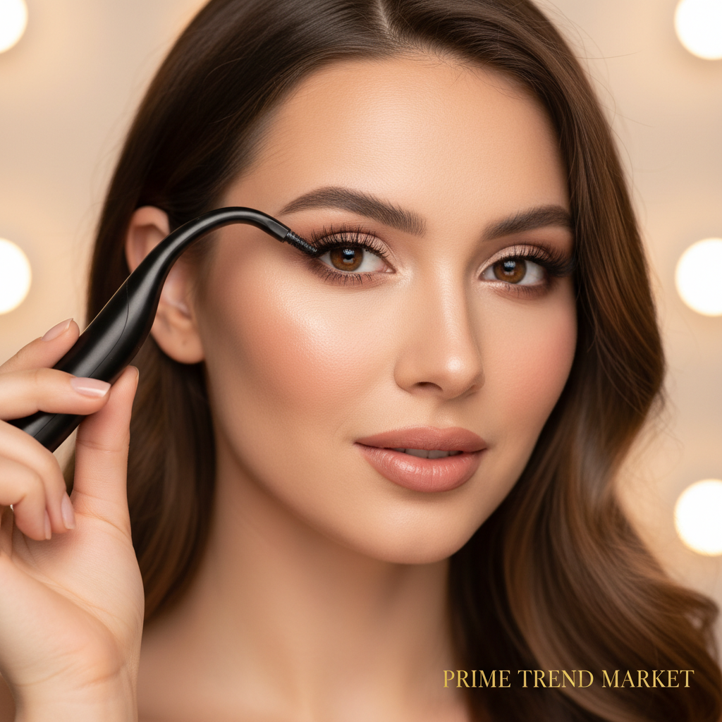 2-in-1 Electric Heated Eyelash Curler & Eyebrow Trimmer – USB Rechargeable | Portable Beauty Tool for Women — Prime Trend Market