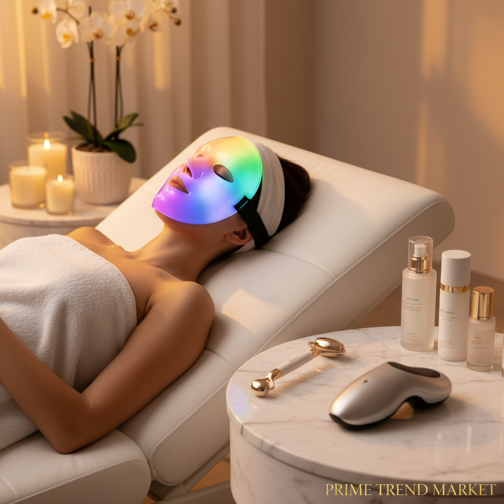 Anti-Aging Ritual Set — LED Face Mask + EMS Facial Roller + Eye Massager