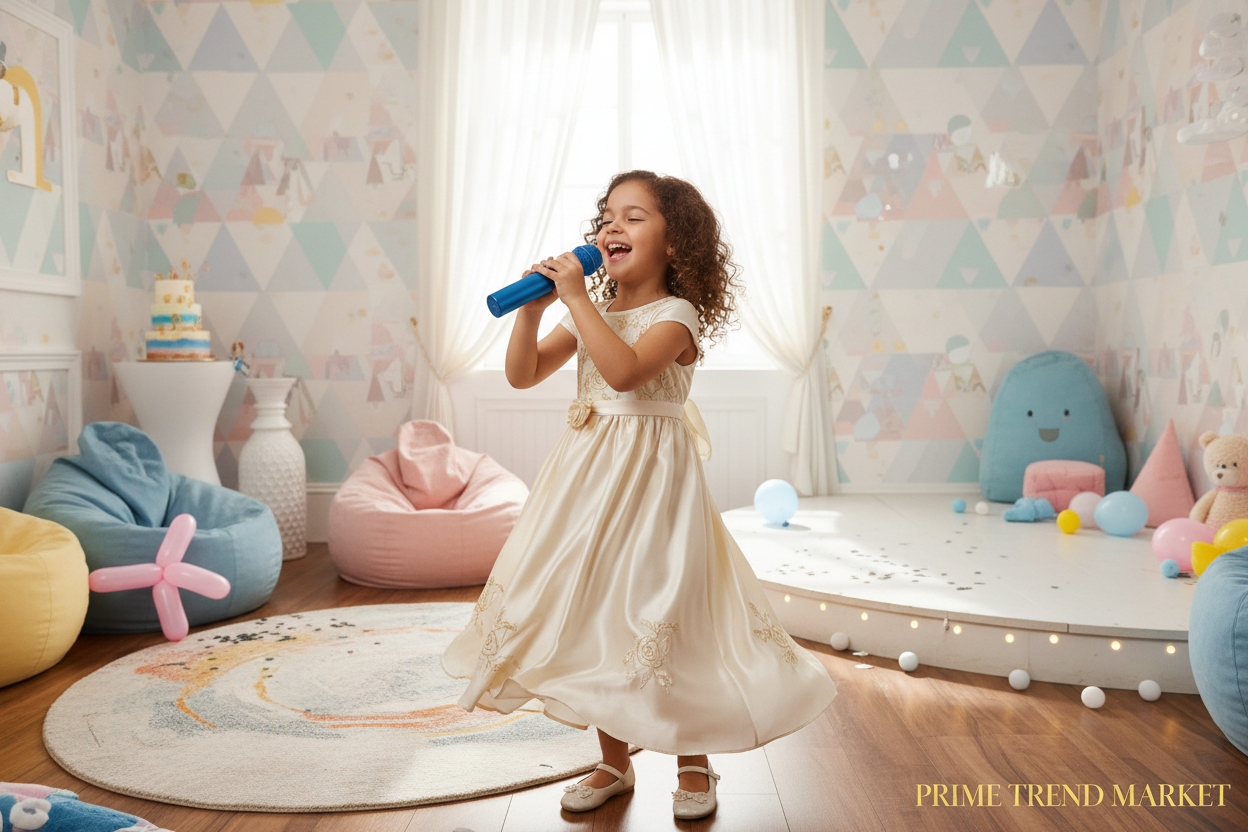 Wireless Karaoke Microphone with Speaker | 3-in-1 Bluetooth Mic | Portable | Blue — Eliza & Tuan