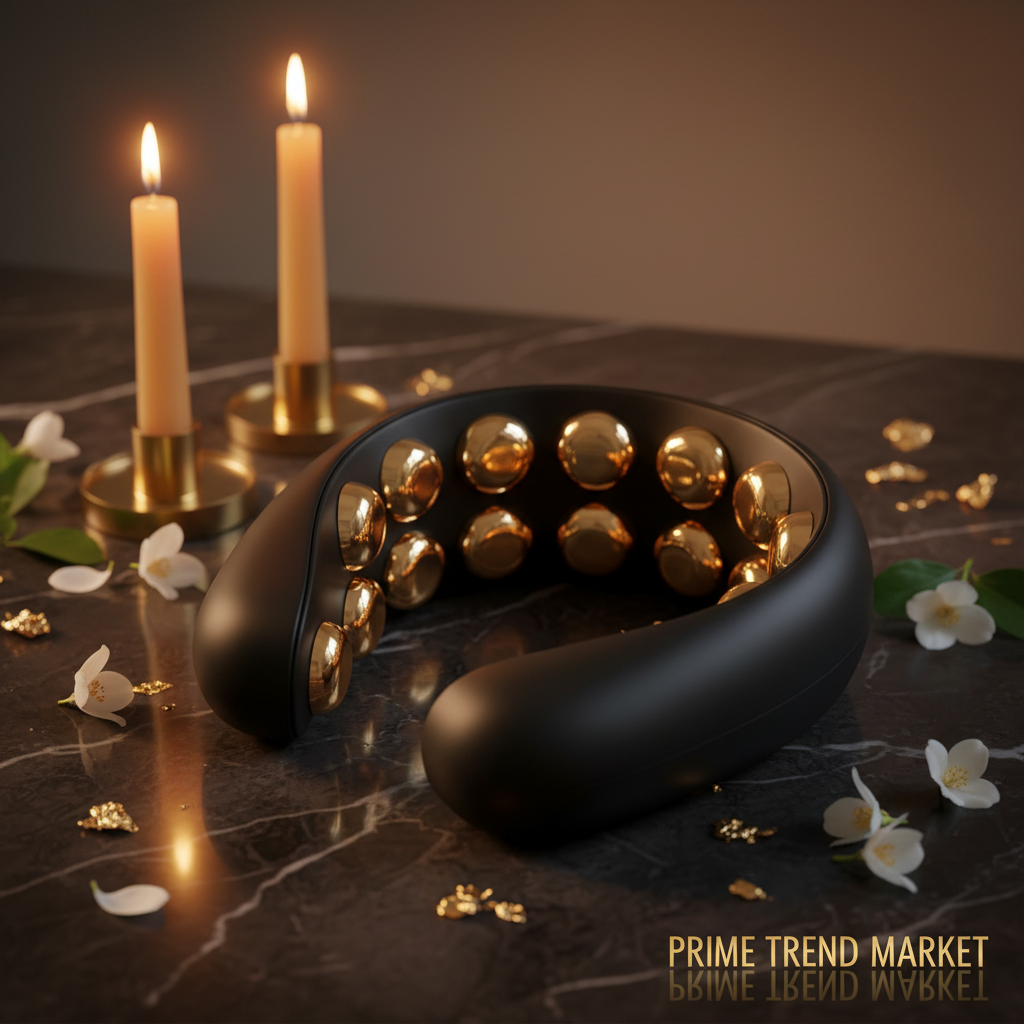 Luxury EMS Cervical Neck Massager with Heat — 8 Heads, 6 Modes, Remote Control & Voice Prompt — Prime Trend Market