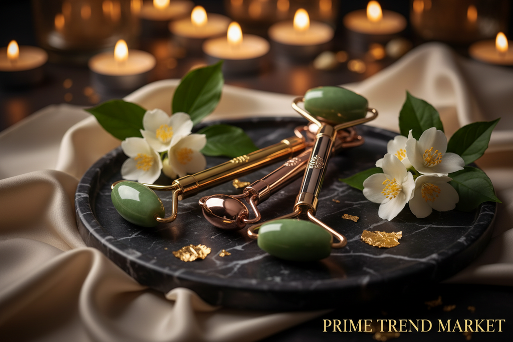 Luxury Electric Jade Face Roller — Vibrating Jade Beauty Stick for Face Lifting & Glow — Prime Trend Market