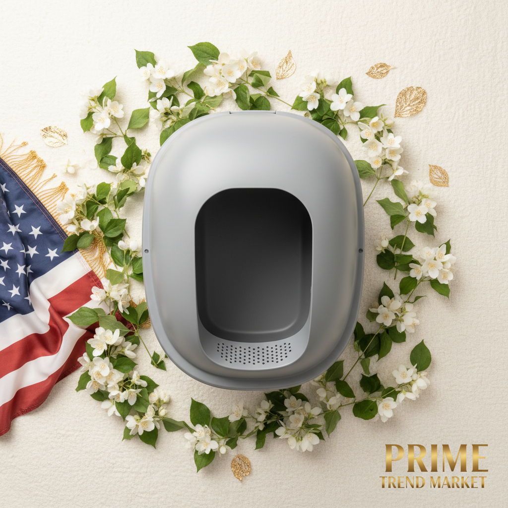 Premium Antibacterial Enclosed Cat Litter Box — Odor-Lock, Anti-Splash, Easy Clean — Prime Trend Market