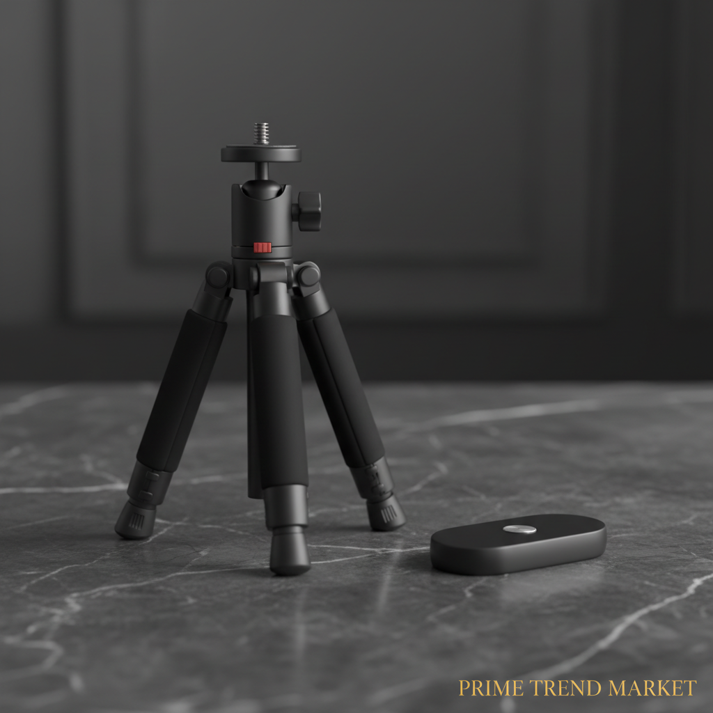 Portable Phone & Camera Tripod Stand | 360° Adjustable | Wireless Remote | Universal Mount — Prime Trend Market