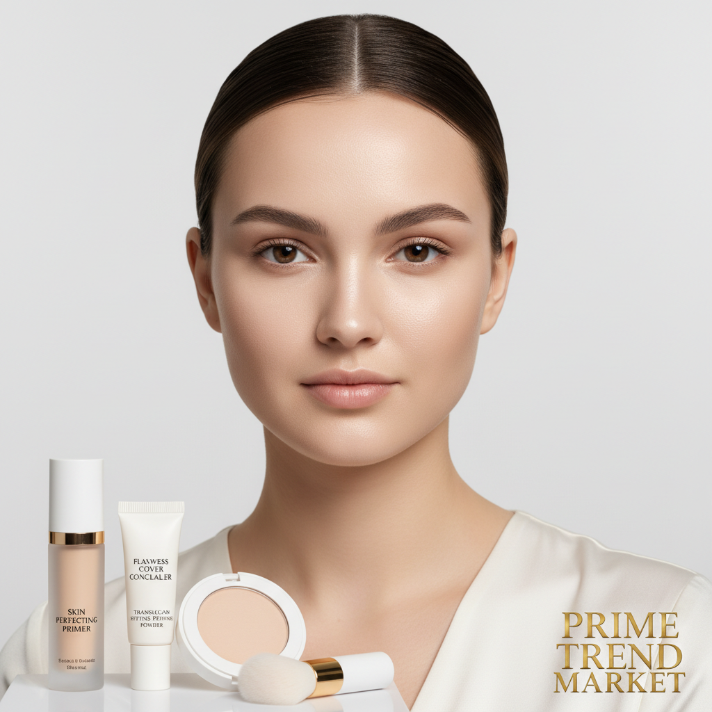 PHOFAY Flawless Base Set — Hydrating Primer + Matte Setting Powder + Concealer — Prime Trend Market