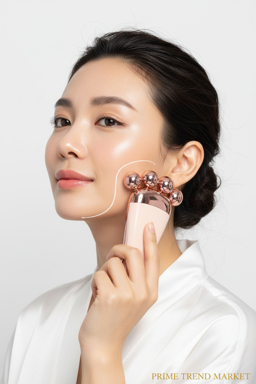 3-in-1 Face & Neck Sculpting Massager — Thermal + Vibration + Lifting Tool — Prime Trend Market