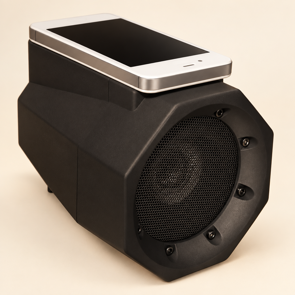 Wireless Induction Bluetooth Speaker — 2.1 Stereo, 3W Bass & 40Hz–20KHz Full Range Sound
