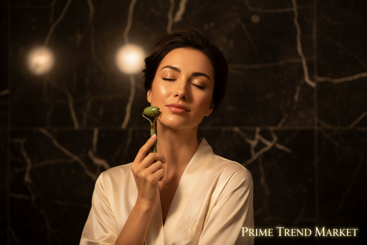 Anti-Age Spa Collection | Crystal Jade Roller Set + Germanium Stone Beauty Wand — Prime Trend Market