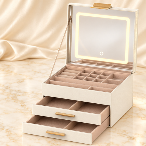Jewelry box with two drawers