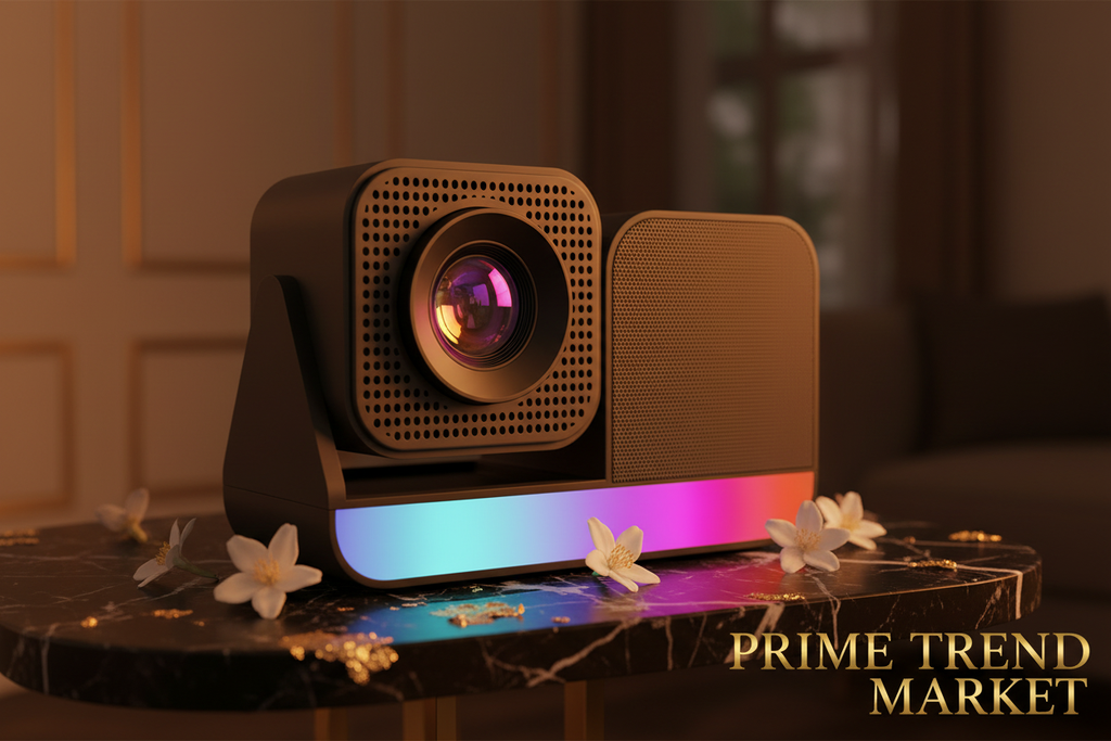 KaraokeMax™ HD Home Theater Projector — 720P with Built-In Microphone for Movie & Party Nights — Prime Trend Market
