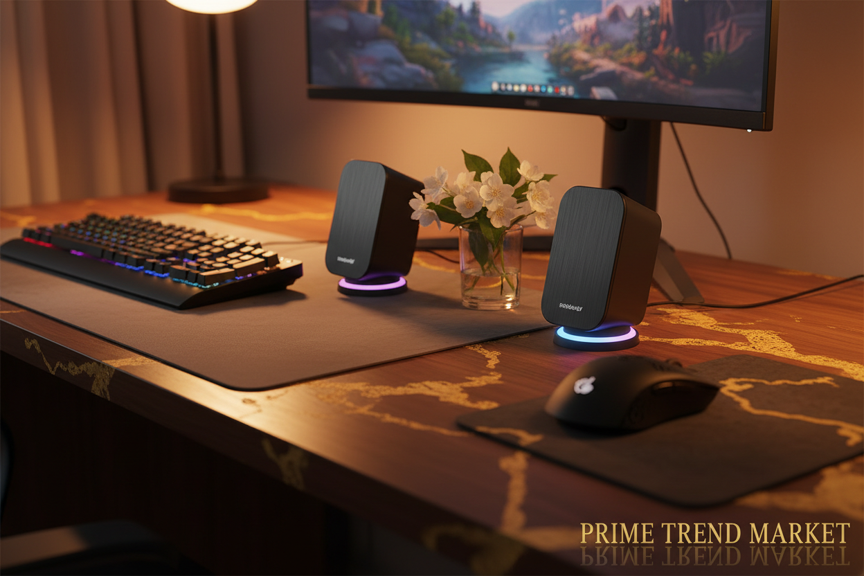 Laptop Speakers — USB Powered, 5W Stereo Sound, Plug & Play, 2 Colors — Prime Trend Market