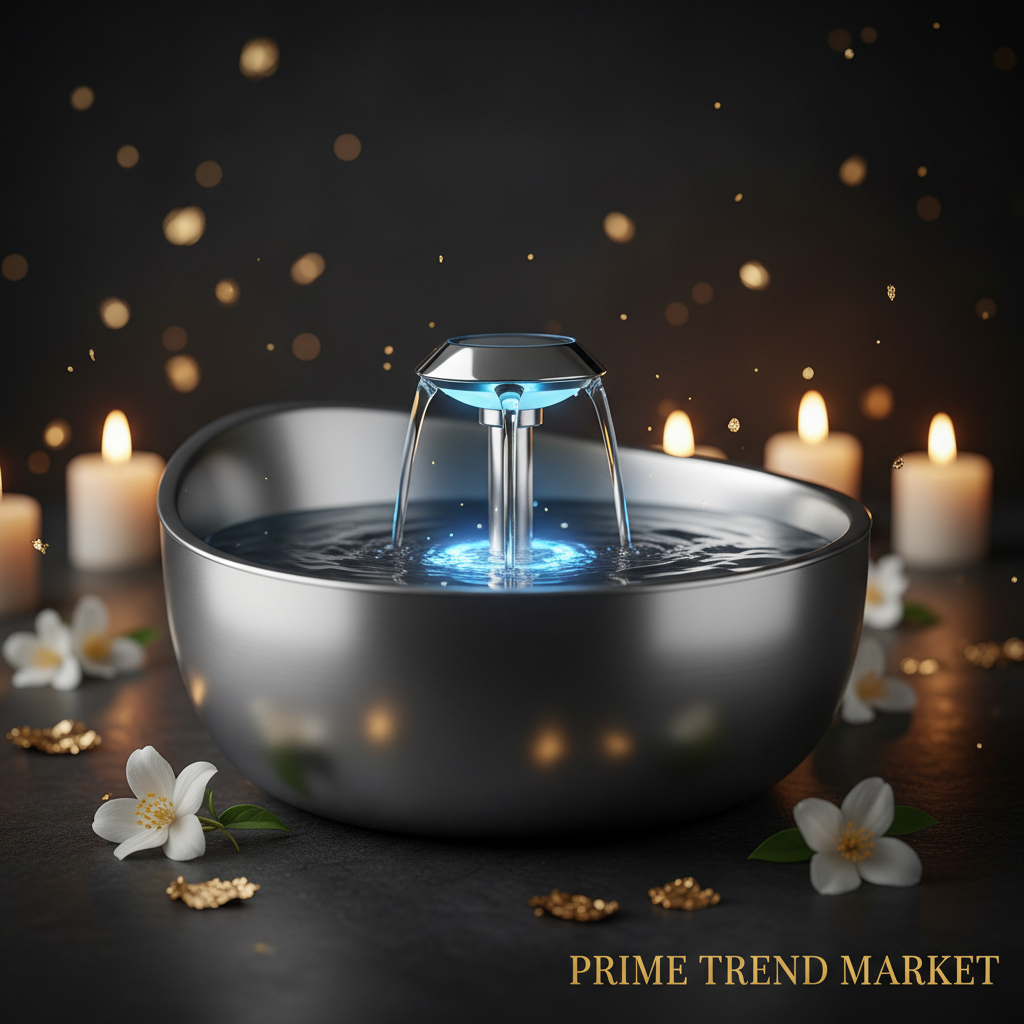 Luxury Stainless Steel Smart Cat Water Feeder — Auto-Flow Induction Fountain with Filter — Prime Trend Market