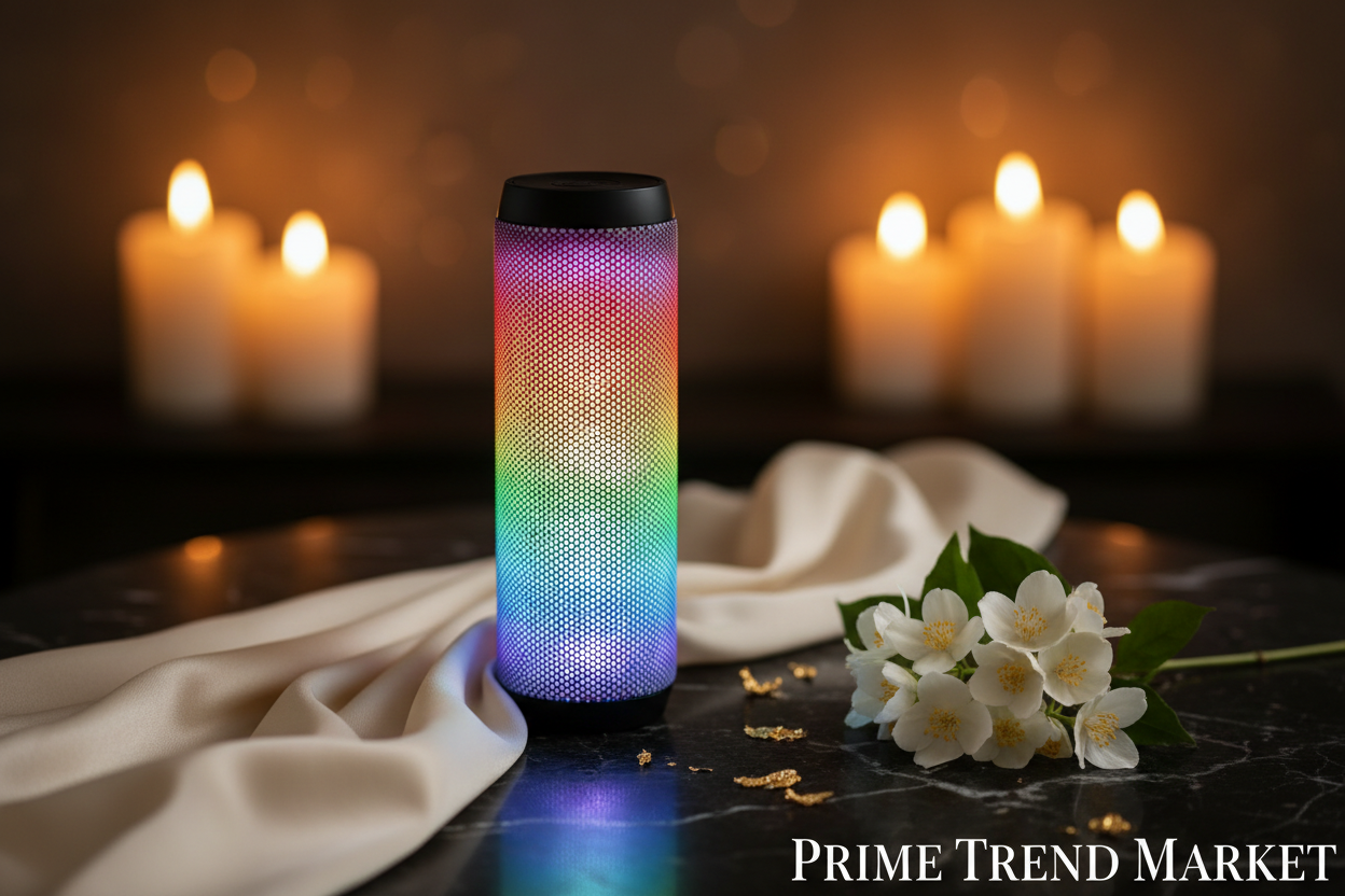 LED Wireless Bluetooth Speaker — RGB Glow, 10W Bass, 6Hr Battery & FM Radio — Eliza & Tuan