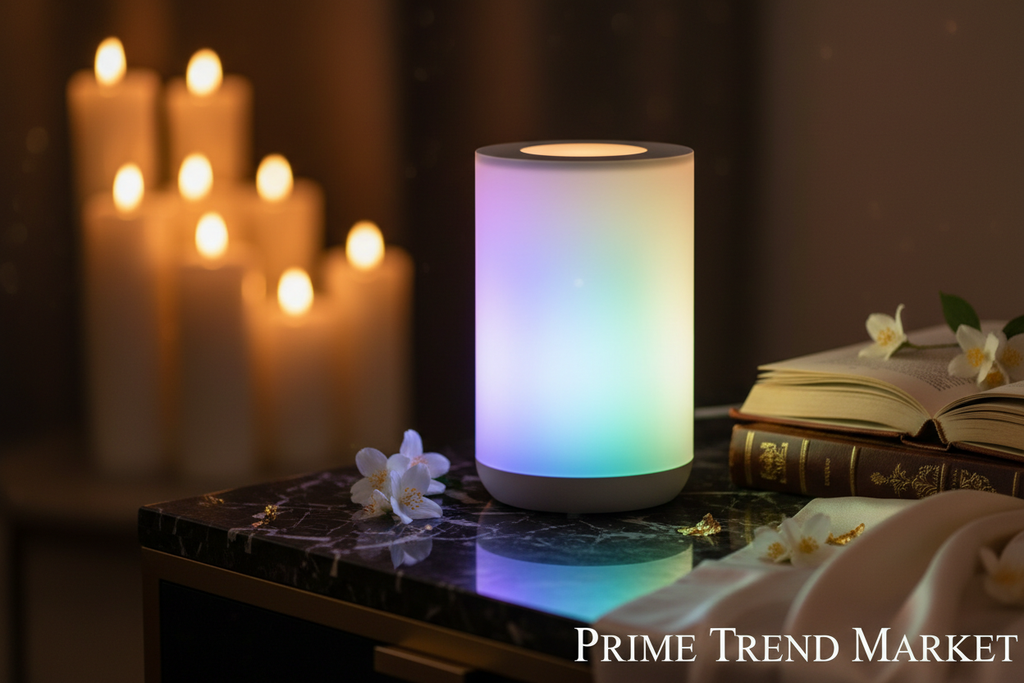 Remote Control LED Bluetooth Speaker — 2-in-1 Ambient Lamp & Wireless Speaker, Colorful Light, USB — Eliza & Tuan
