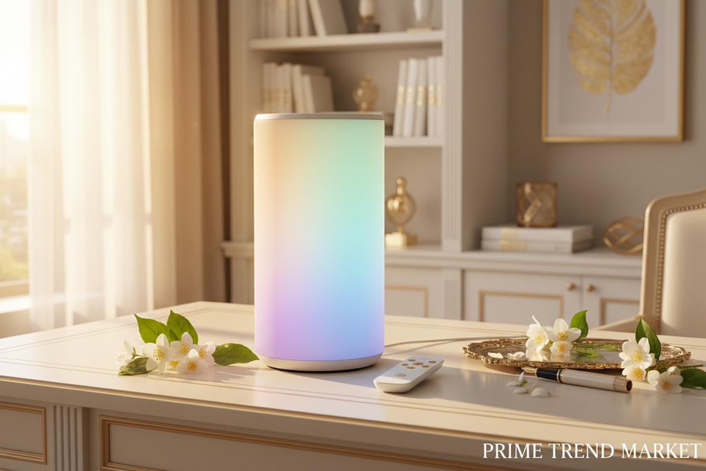 Remote Control LED Bluetooth Speaker — 2-in-1 Ambient Lamp & Wireless Speaker, Colorful Light, USB — Eliza & Tuan