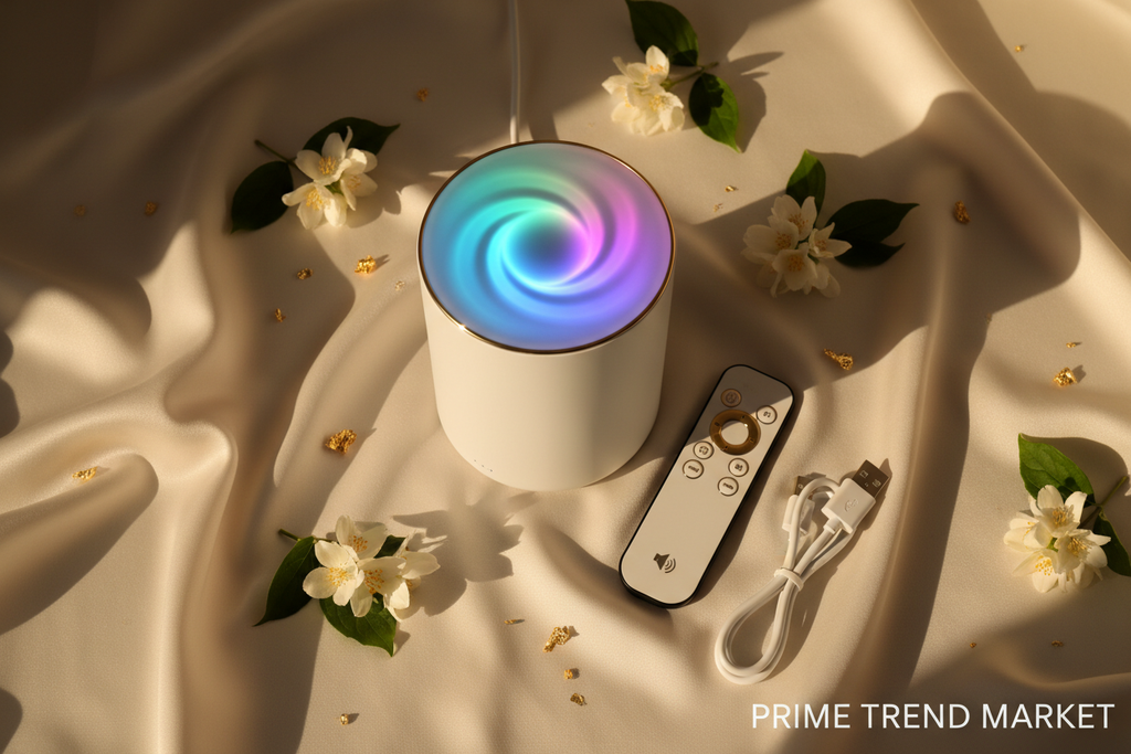 Remote Control LED Bluetooth Speaker — 2-in-1 Ambient Lamp & Wireless Speaker, Colorful Light, USB — Eliza & Tuan