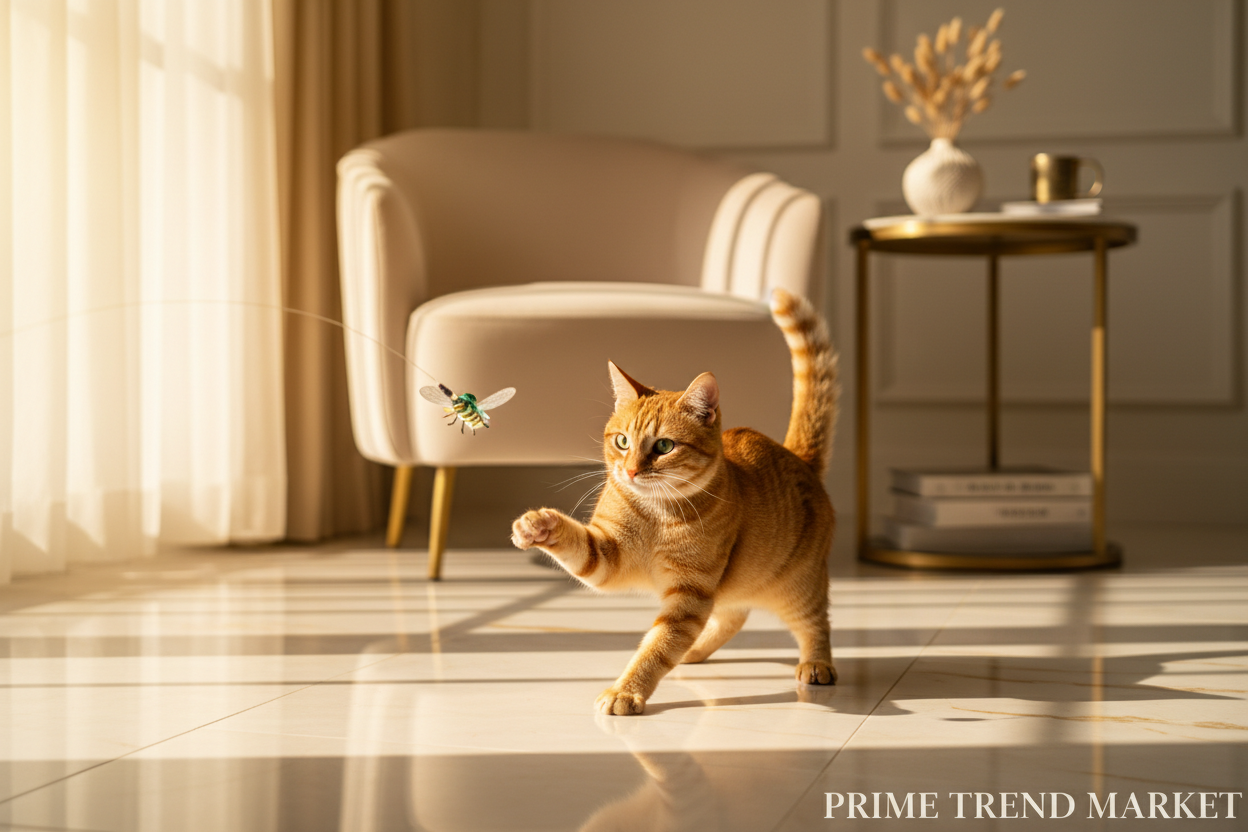 Luxury Nano Jumping Insect Cat Teaser Toy — Electric Worm Bug Toy for Cats — Prime Trend Market