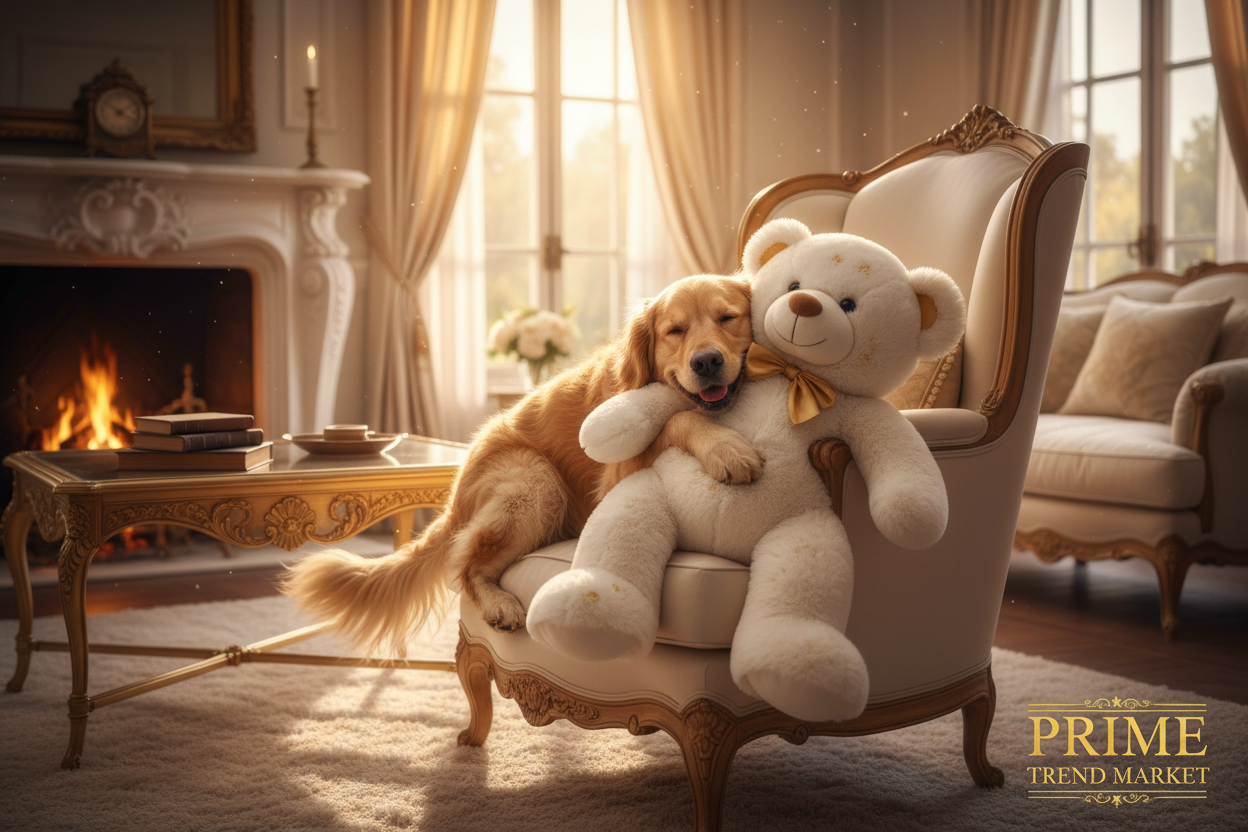 PawBear Luxury Teddy Bear Plush Toy – Ultra-Soft Comfort Doll for Dogs & Cats | 3 Colors — Prime Trend Market