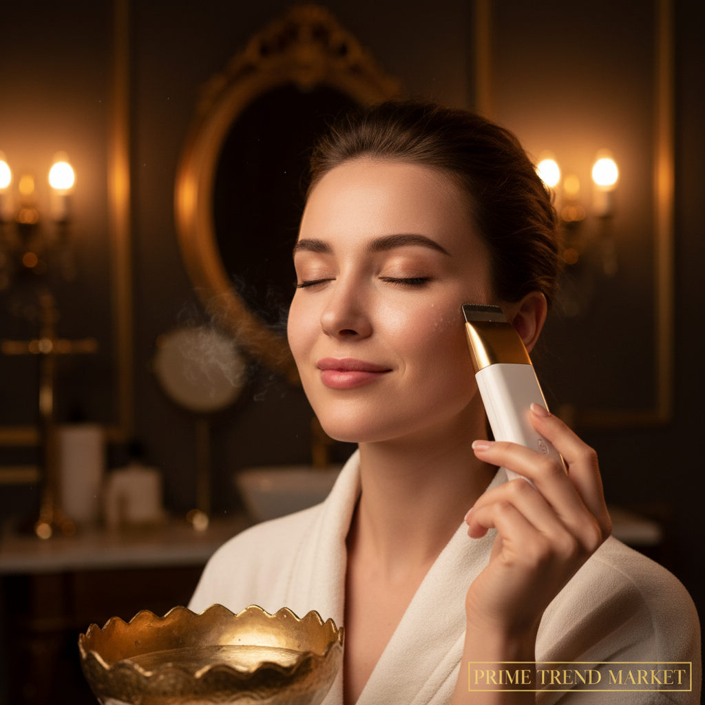 Ultrasonic Skin Scrubber | 4-in-1 Blackhead Remover & Deep Pore Cleansing Beauty Device — Prime Trend Market