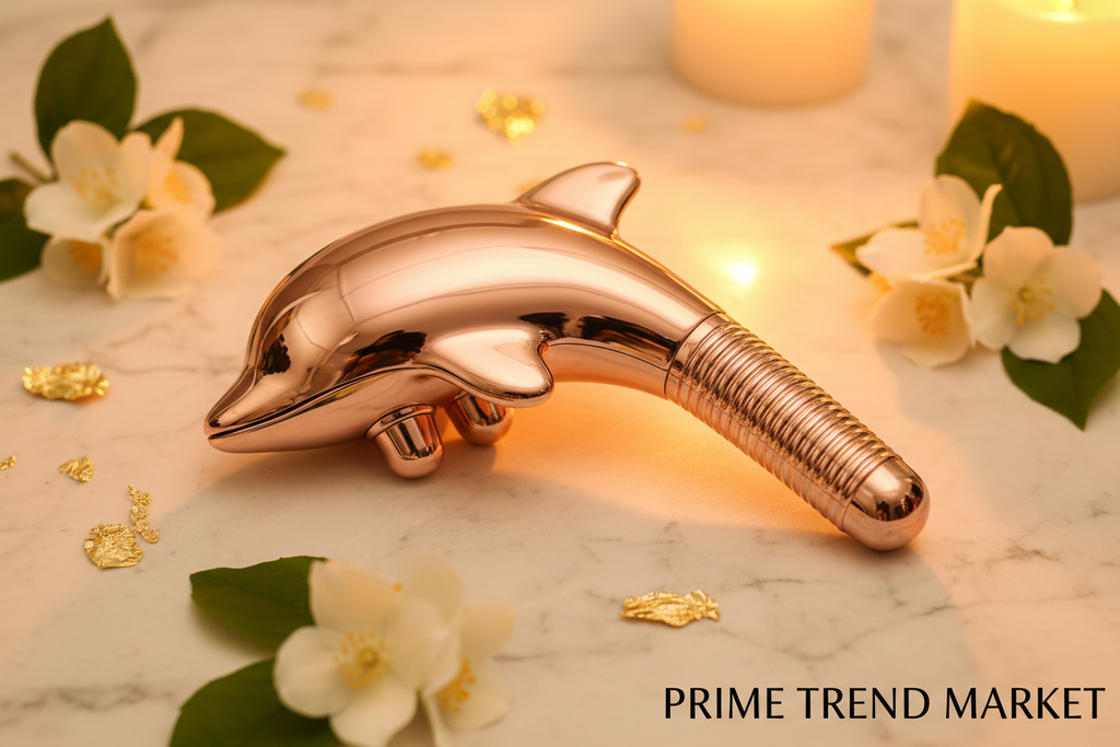 Luxury Dolphin Face & Neck Sculpting Massager — 3-Mode LED EMS Heat Therapy for Jawline & Double Chin — Eliza & Tuan