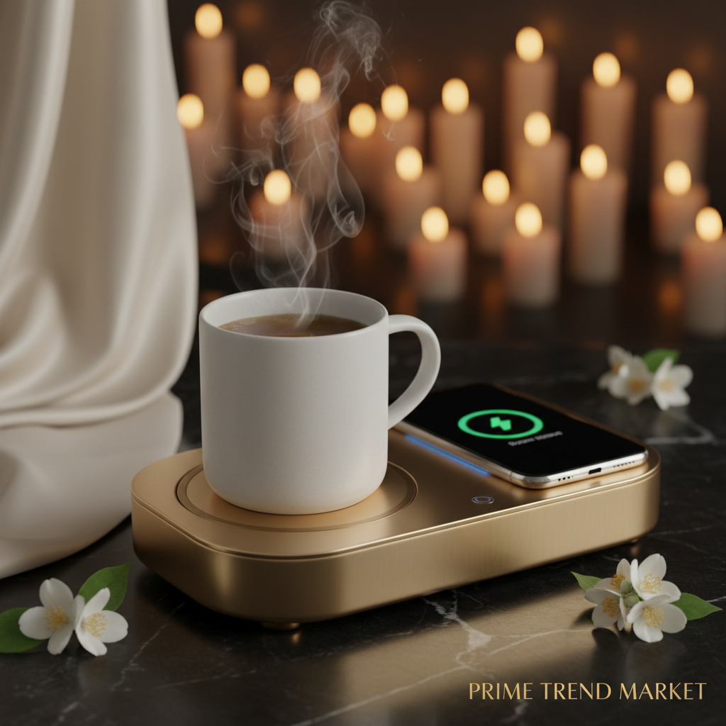 2-in-1 Smart Mug Warmer & Wireless Charger | Keep Your Coffee Hot All Day — Prime Trend Market