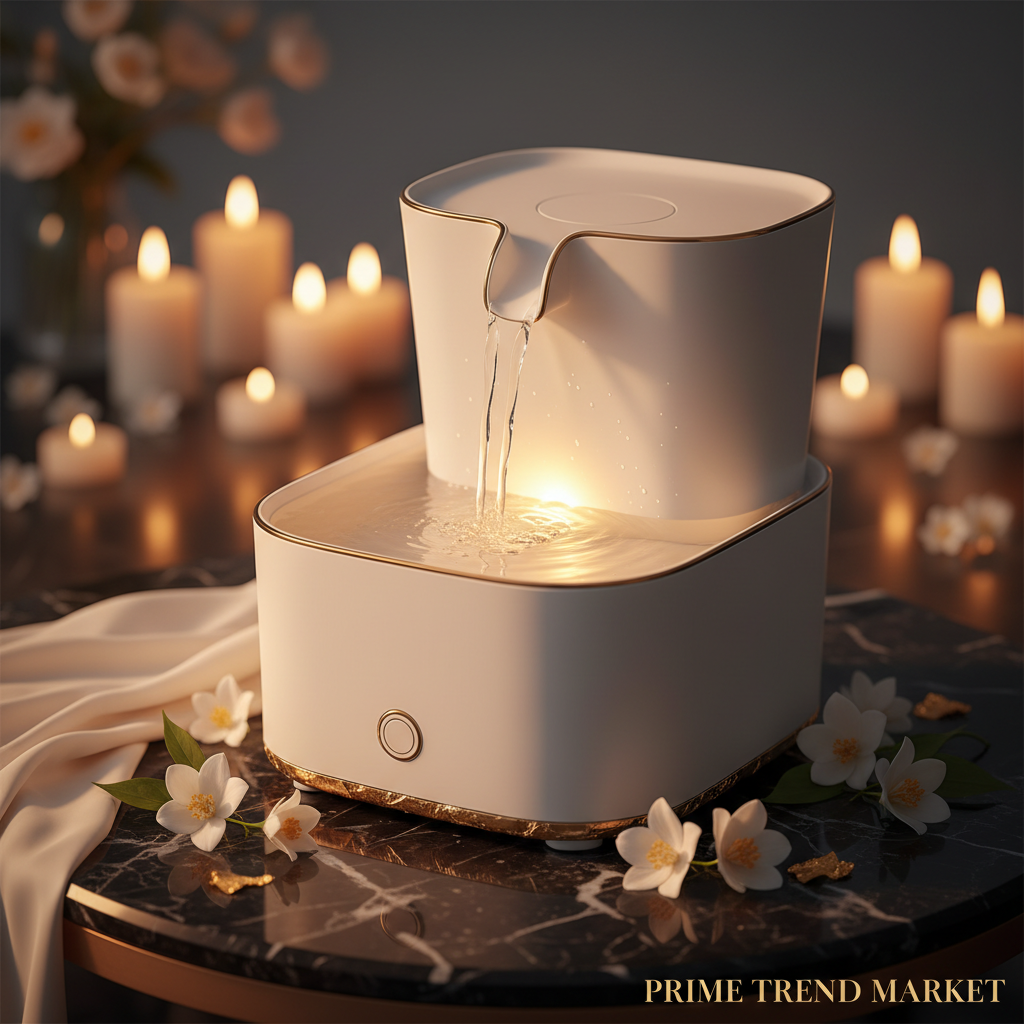 Luxury Quiet Circulating Pet Water Fountain — USB Smart, 2500ML, Night Light & Visible Scale — Prime Trend Market